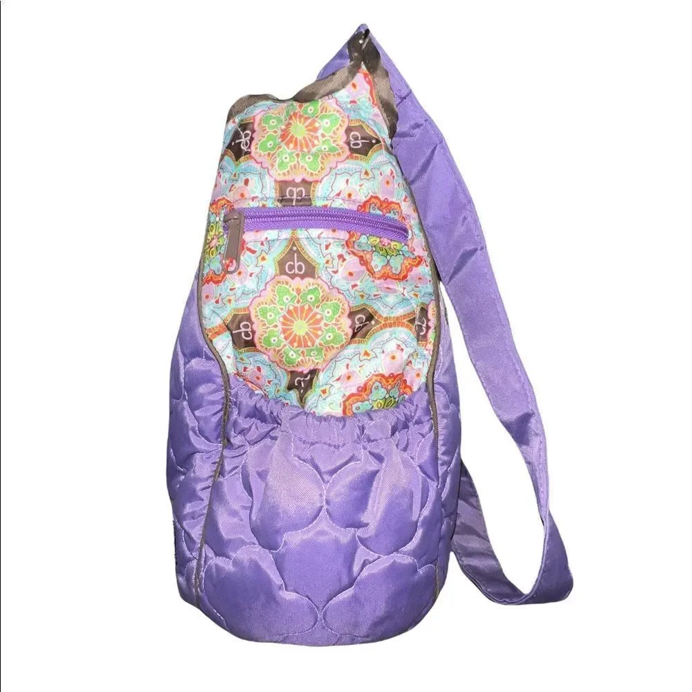 Cinda B Casablanca Purple Baby Diaper Bag EUC